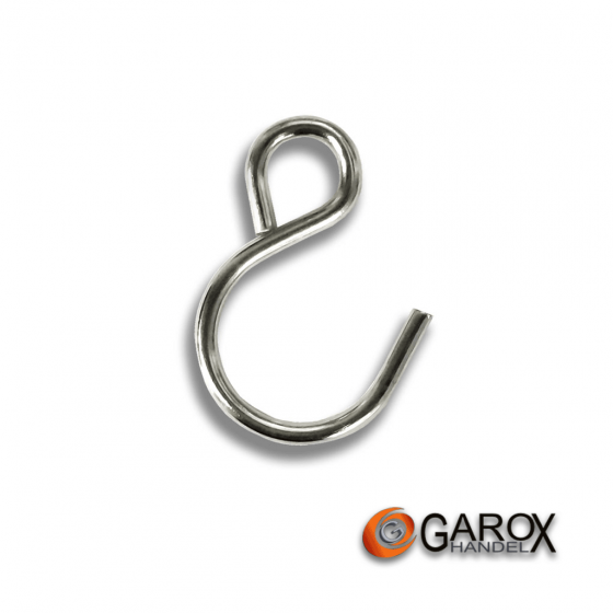 TroncXL S-Haken 10x S-Haken EDELSTAHL 80mm X 4mm Fleschhaken